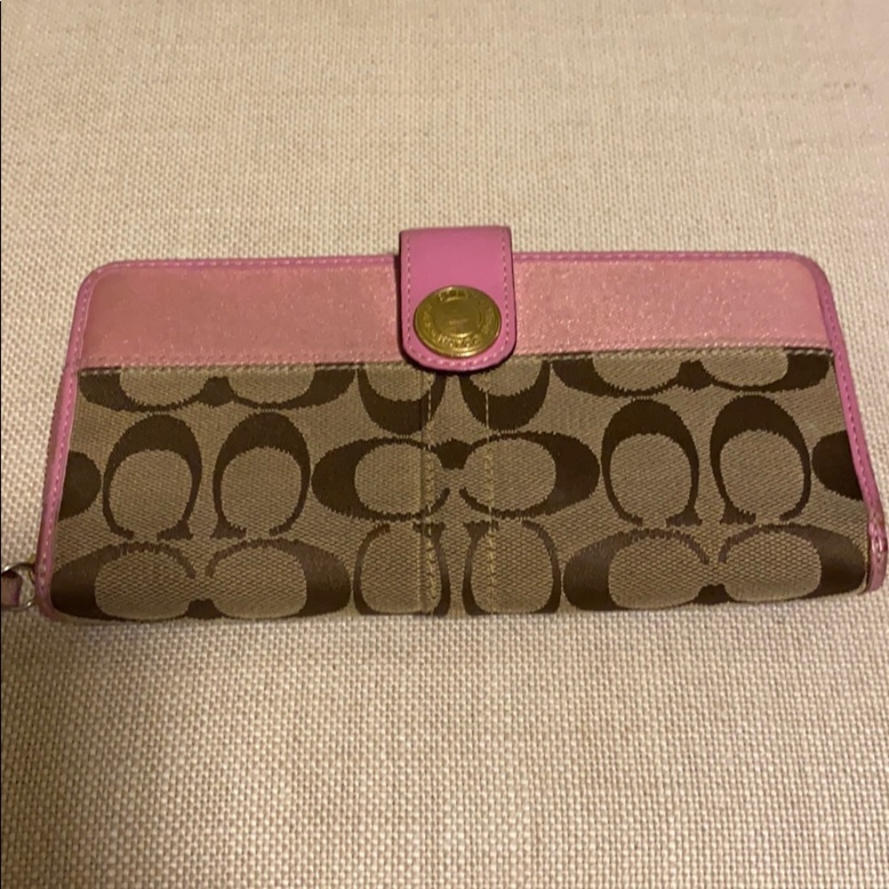 COACH signature wallet